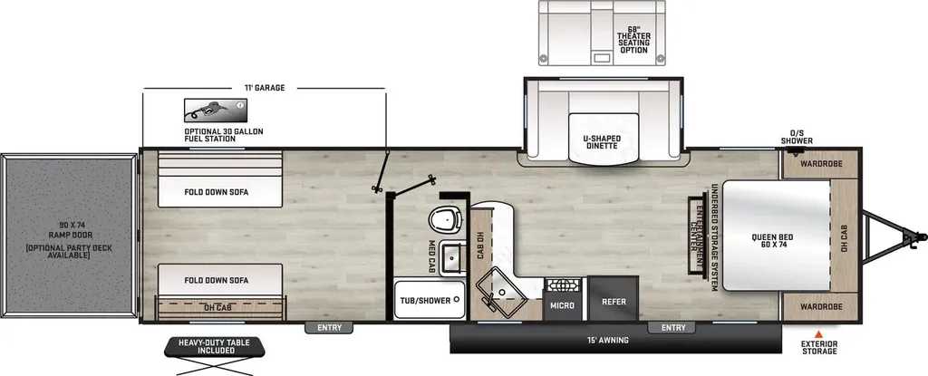 2026 Coachmen Catalina Trail Blazer 29THS floor plan