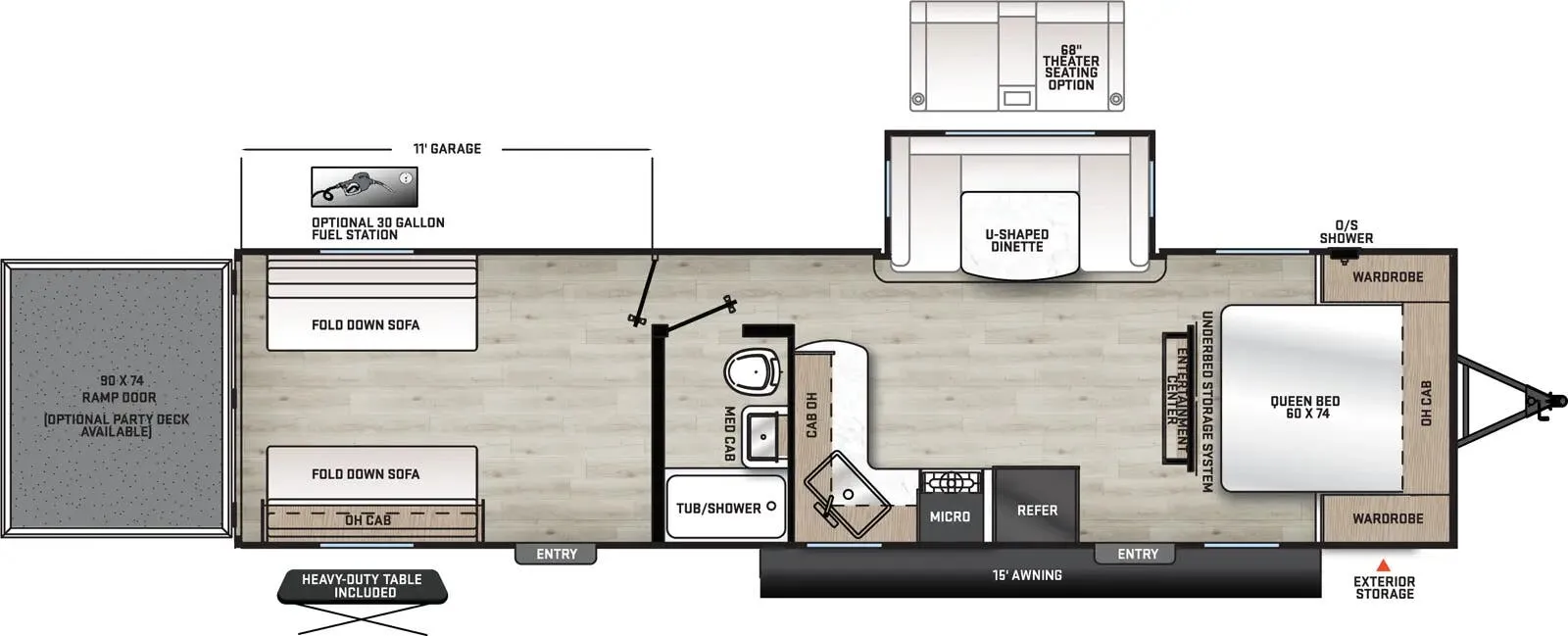 2026 Coachmen Catalina Trail Blazer 29THS - Floor plan