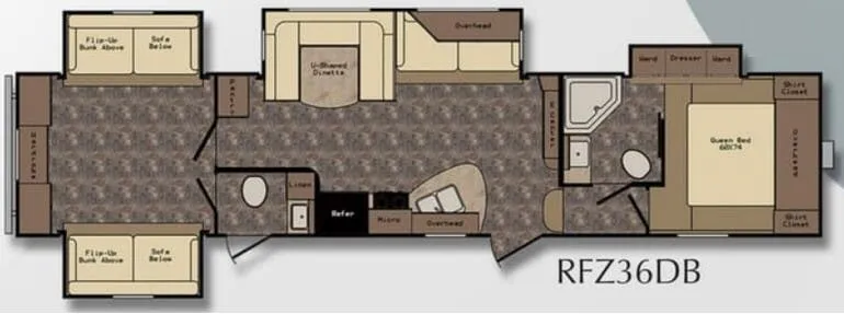 CrossRoads Rezerve RFZ36DB floor plan