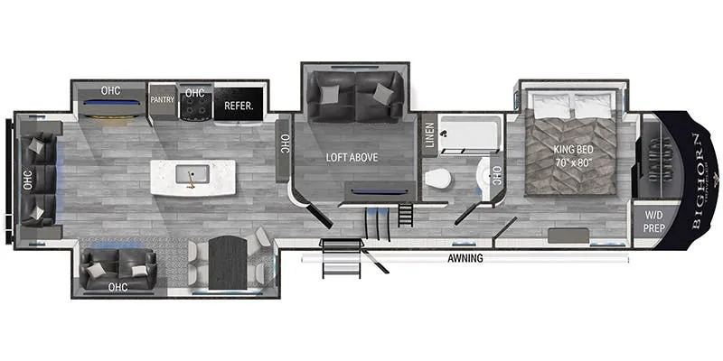 Heartland Bighorn Traveler BHTR 39 floor plan