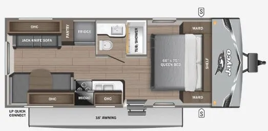 Jayco Jay Flight SLX 210QBW floor plan