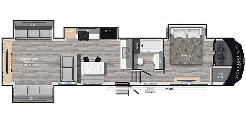 Heartland Bighorn Traveler BHTR 37 RD floor plan