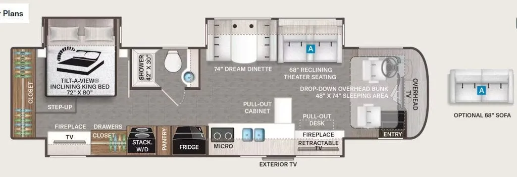 2026 Thor Motor Coach Aria 3702 floor plan