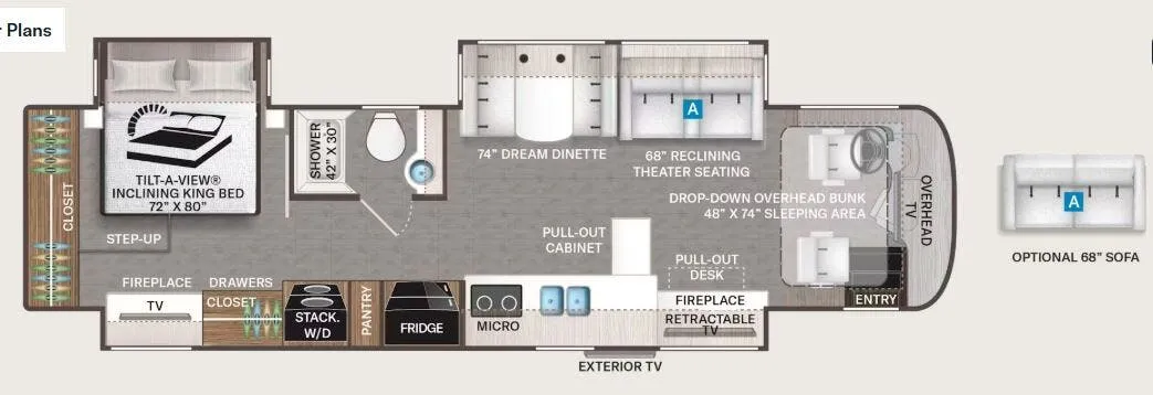 2026 Thor Motor Coach Aria 3702 - Floor plan