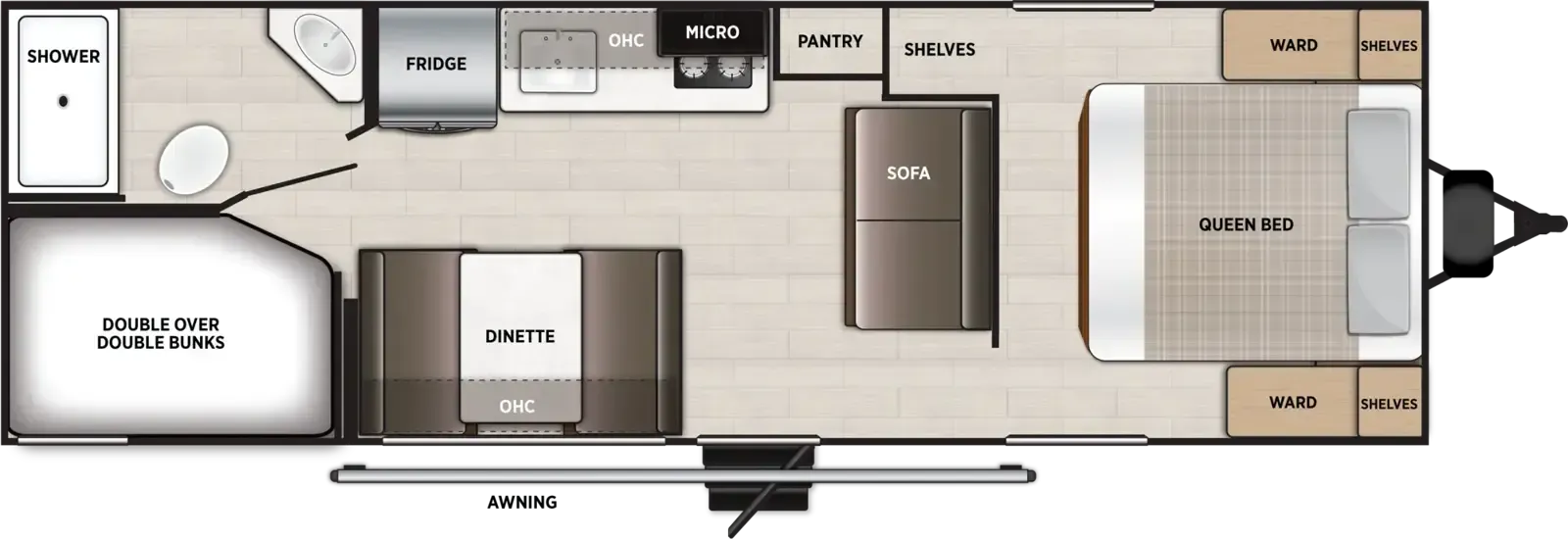 2027 Forest River Wildwood FSX 260BHLE floor plan