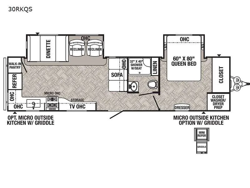 2022 Palomino Puma 30RKQS floor plan
