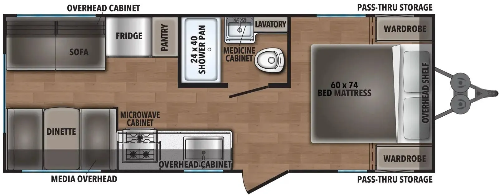 Coachmen Northern Spirit DLX 5210CK floor plan