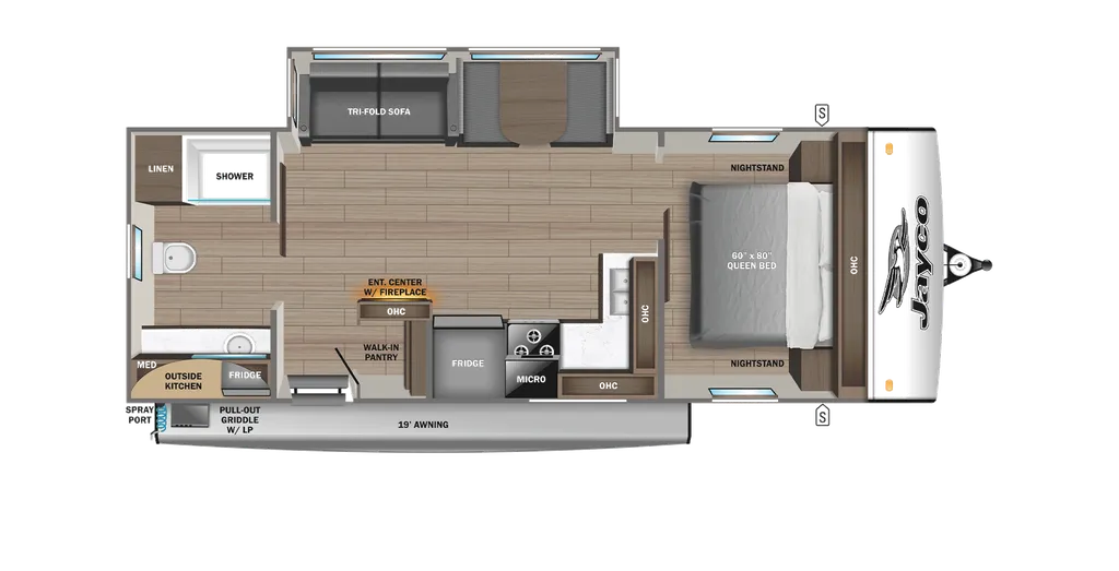 2026 Jayco Jay Feather 25RB floor plan