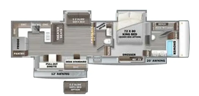 Forest River RiverStone 39RKFB floor plan