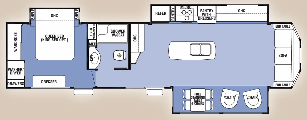 Forest River Cedar Creek Cottage 40CCK floor plan