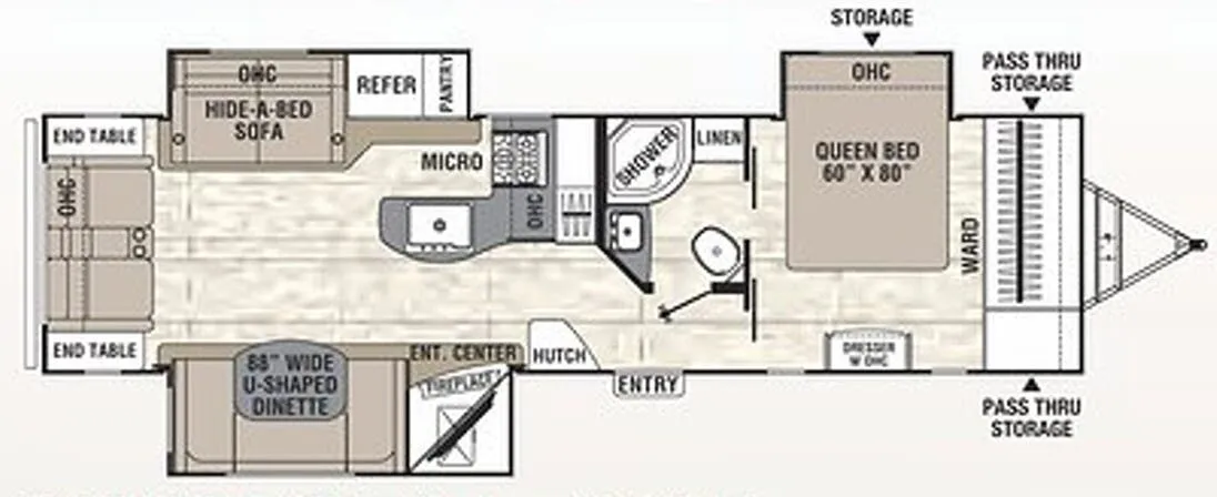 Coachmen Freedom Express Liberty Edition 293 RLDSLE floor plan