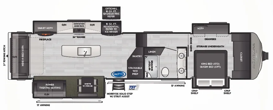 Keystone Montana 3781RL floor plan