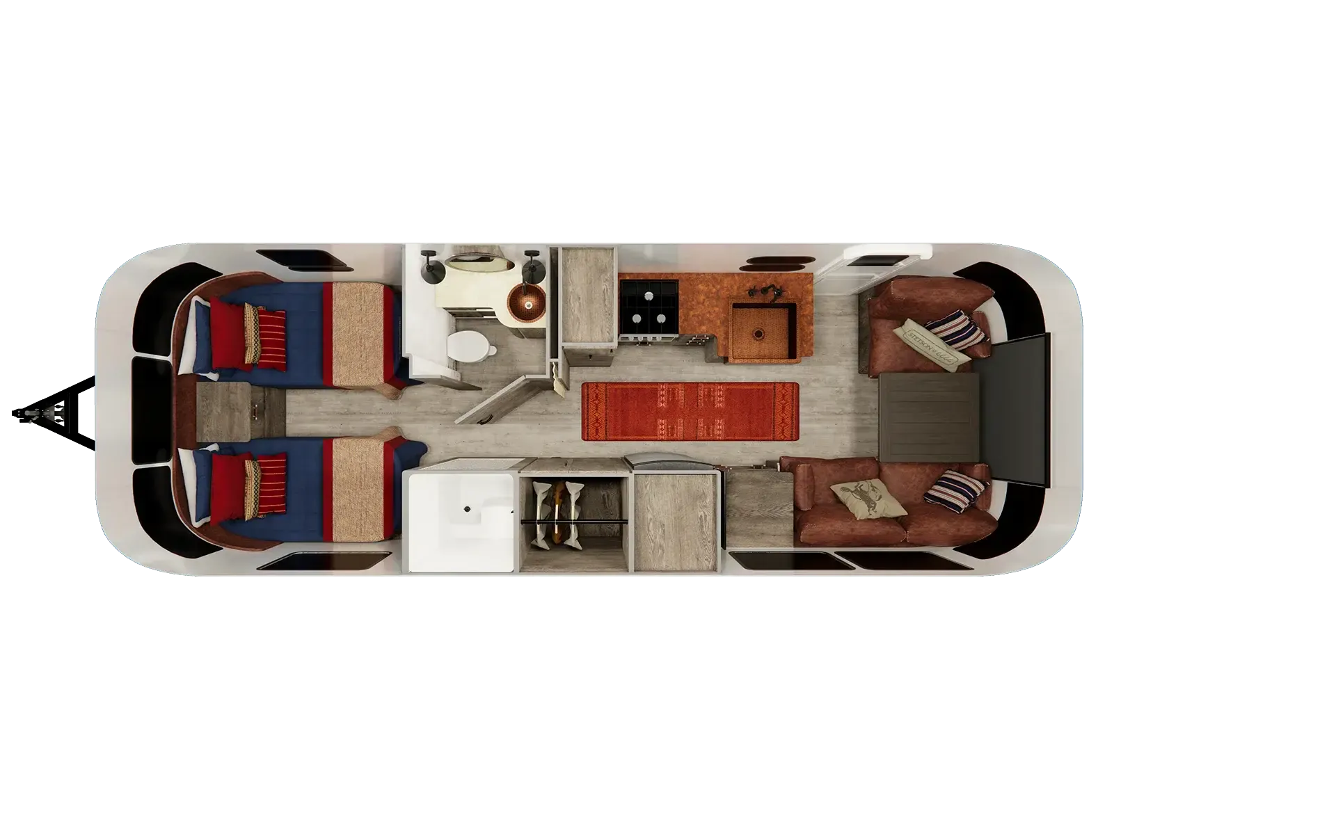 Airstream Stetson+6666 27FB floor plan