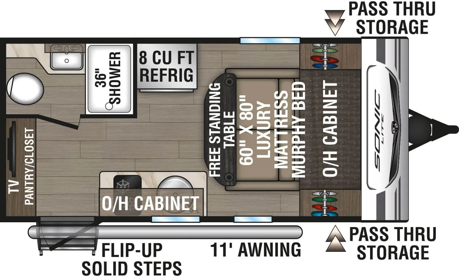 Venture RV Sonic Lite SL150VRK floor plan