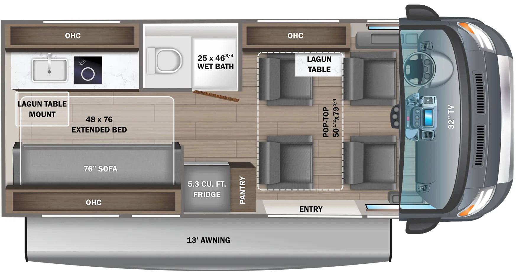 Jayco Swift Li 20DL floor plan