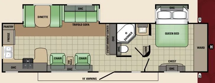 Starcraft Autumn Ridge Grand Touring 315RKS floor plan