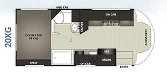 Coachmen Cross Trek 20XG floor plan