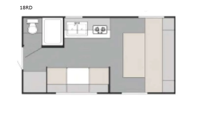 2021 Sunset Park RV Sun Lite 18RD - Floor plan