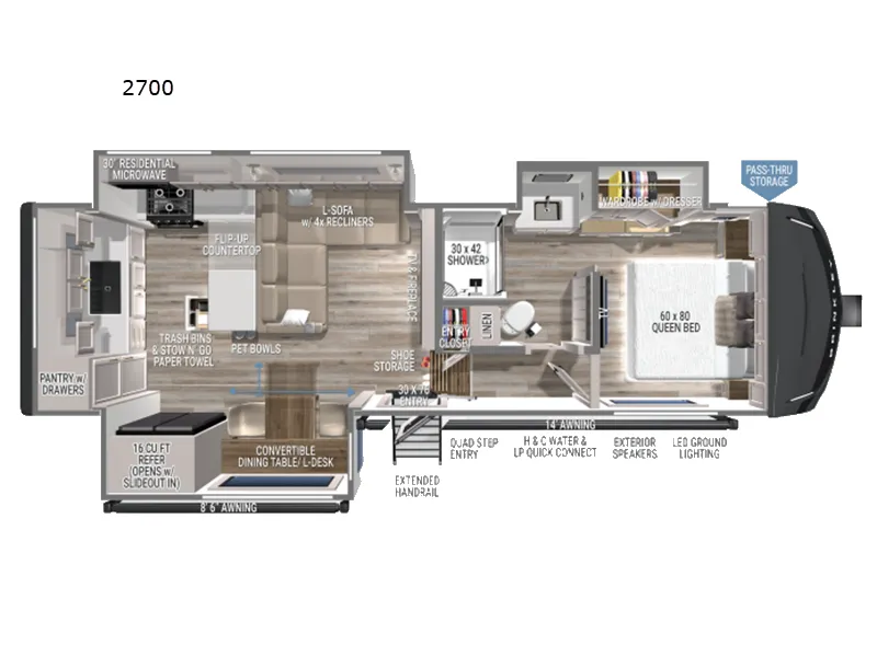 2026 Brinkley Model Z 2700 floor plan