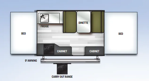 Forest River Flagstaff LTD 206LTD floor plan