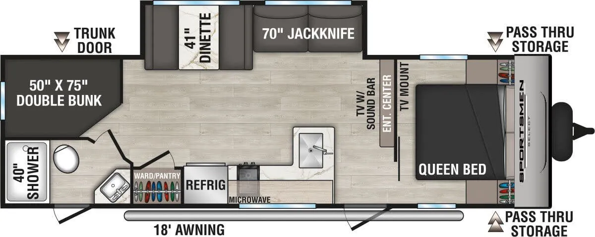 K-Z Sportsmen Select 261BHSL floor plan