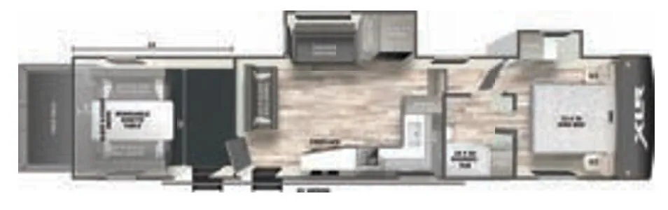 Forest River XLR Boost 35XLRXF11 floor plan