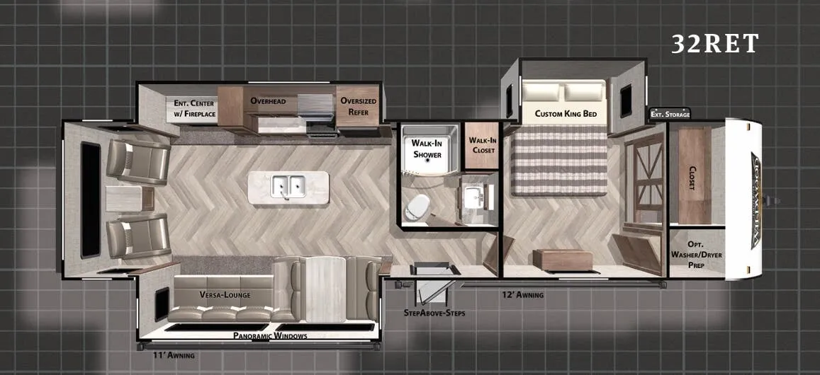 Forest River Wildwood 32RET floor plan
