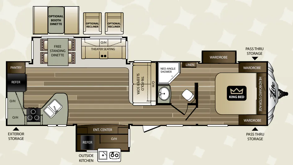 Keystone Cougar XLite 33MLS floor plan