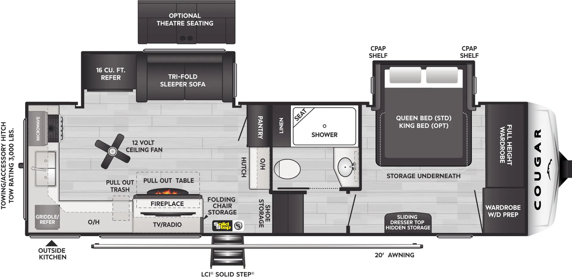 2024 Keystone Cougar 260MLE - Floor plan