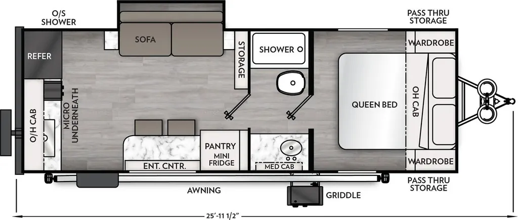 2026 Coachmen Apex Nano 216RKS floor plan