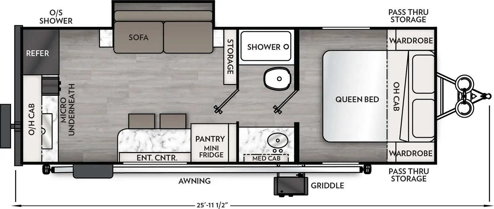 2026 Coachmen Apex Nano 216RKS - Floor plan