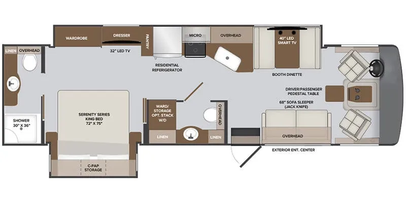 Holiday Rambler Invicta 33HB floor plan