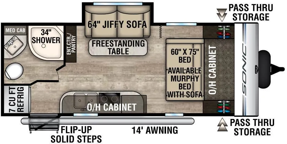 Venture RV Sonic SN200VML floor plan