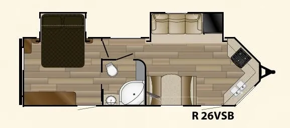 Cruiser RV Radiance Touring 26VSB floor plan
