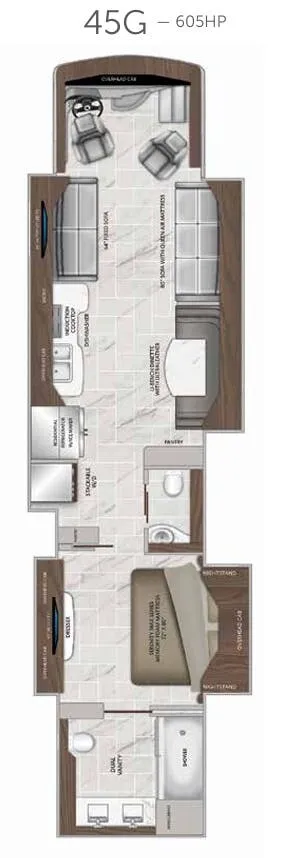 American Coach American Eagle 45G floor plan