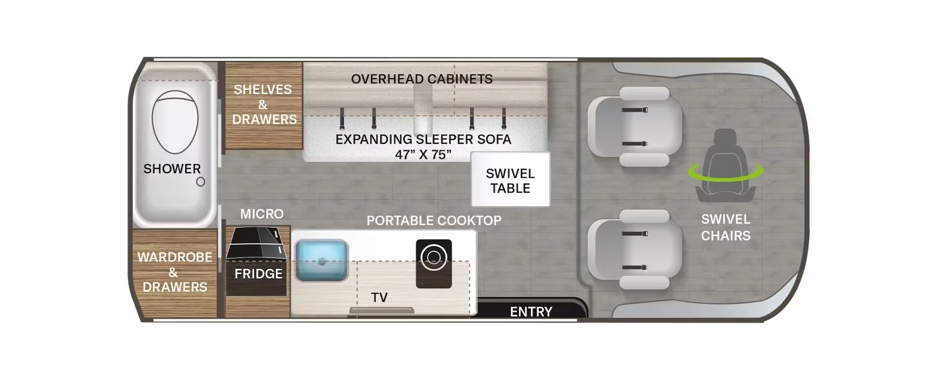 Thor Motor Coach Talavera 1910 floor plan