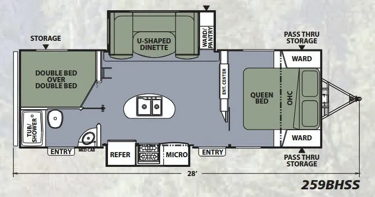 Coachmen Apex Ultra-Lite 259BHSS floor plan