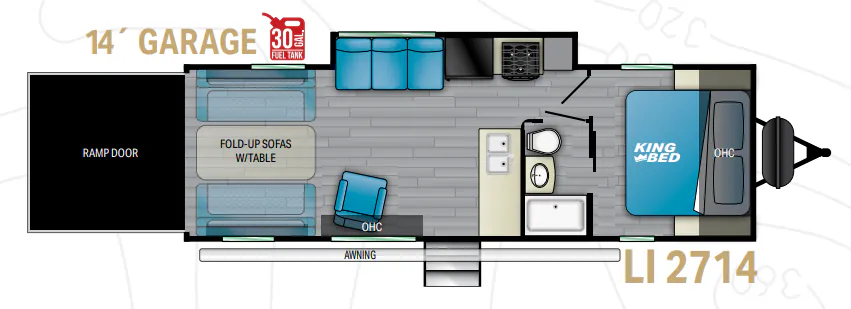 Heartland Lithium 2714 floor plan