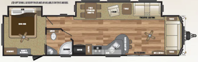 Keystone Retreat 391FDEN floor plan