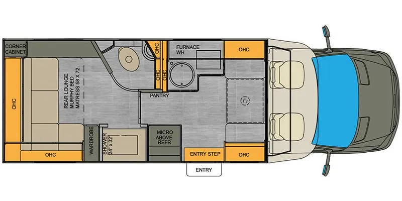 Renegade RV Vienna 25RLN floor plan