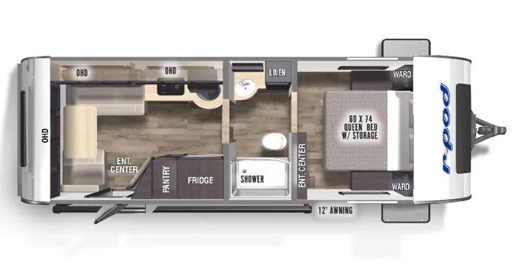 Forest River R-Pod RP-201 floor plan