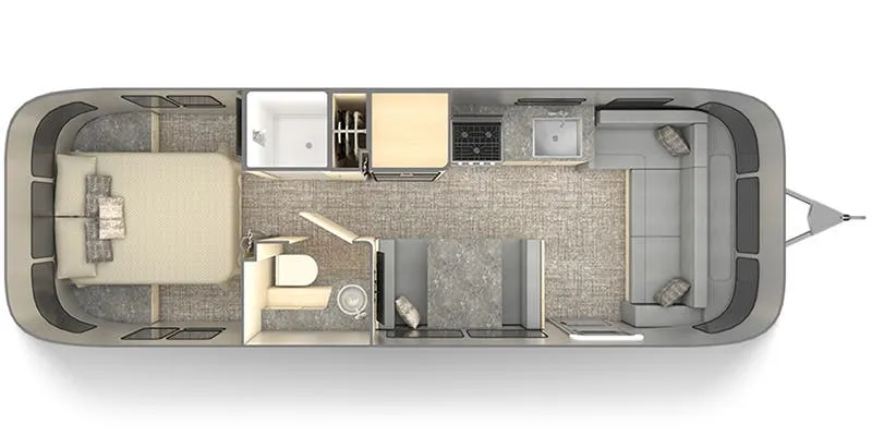 2024 Airstream Flying Cloud 28RB - Floor plan