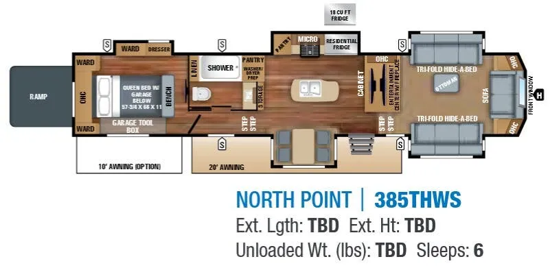 Jayco North Point 385THWS floor plan