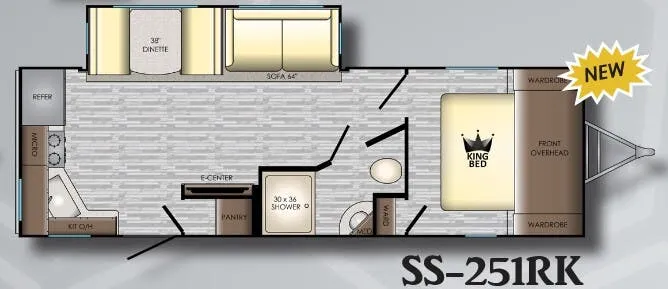 CrossRoads Sunset Trail Super Lite 251RK floor plan
