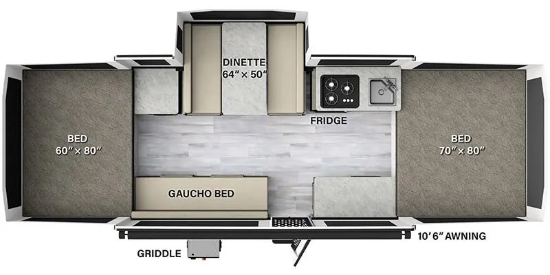 Forest River Flagstaff MAC 228D floor plan