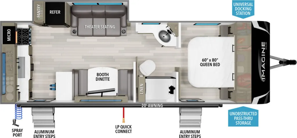 2026 Grand Design Imagine XLS 23LDE floor plan