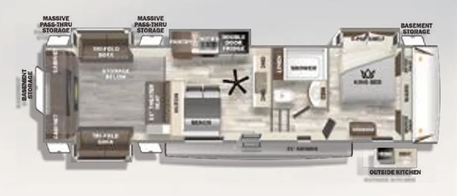 Forest River Sabre 350RL floor plan