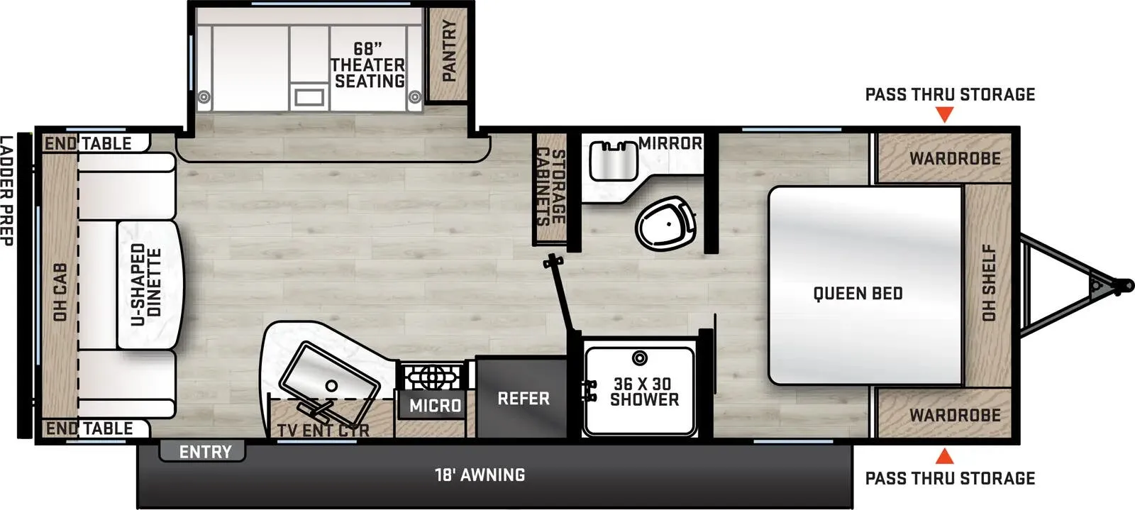 Coachmen Catalina Summit Series 8 8 231MKS floor plan