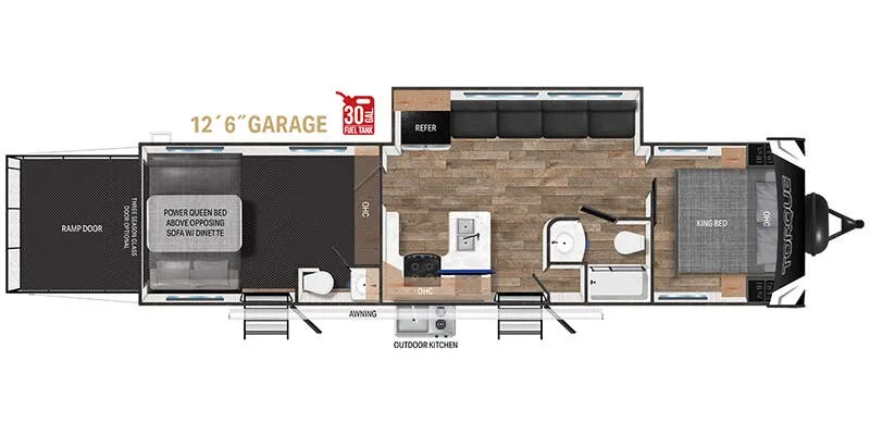 Heartland Torque TQ T322 floor plan