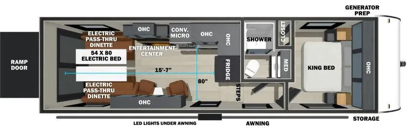 Forest River Shockwave 2710 floor plan
